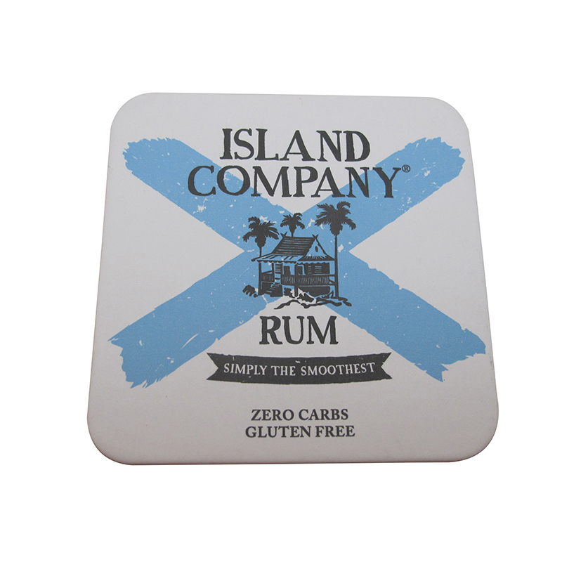 Logo Printing Customized High Quality Paper Coaster Wholesale Low MOQ Paper Cup Pad